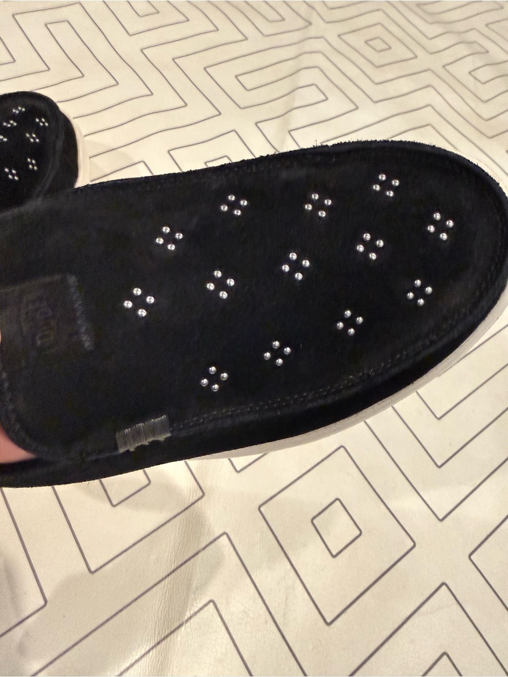 NWT Hey Dude Austin Lift Suede Stud Slip Ons - Picture 12 of 15